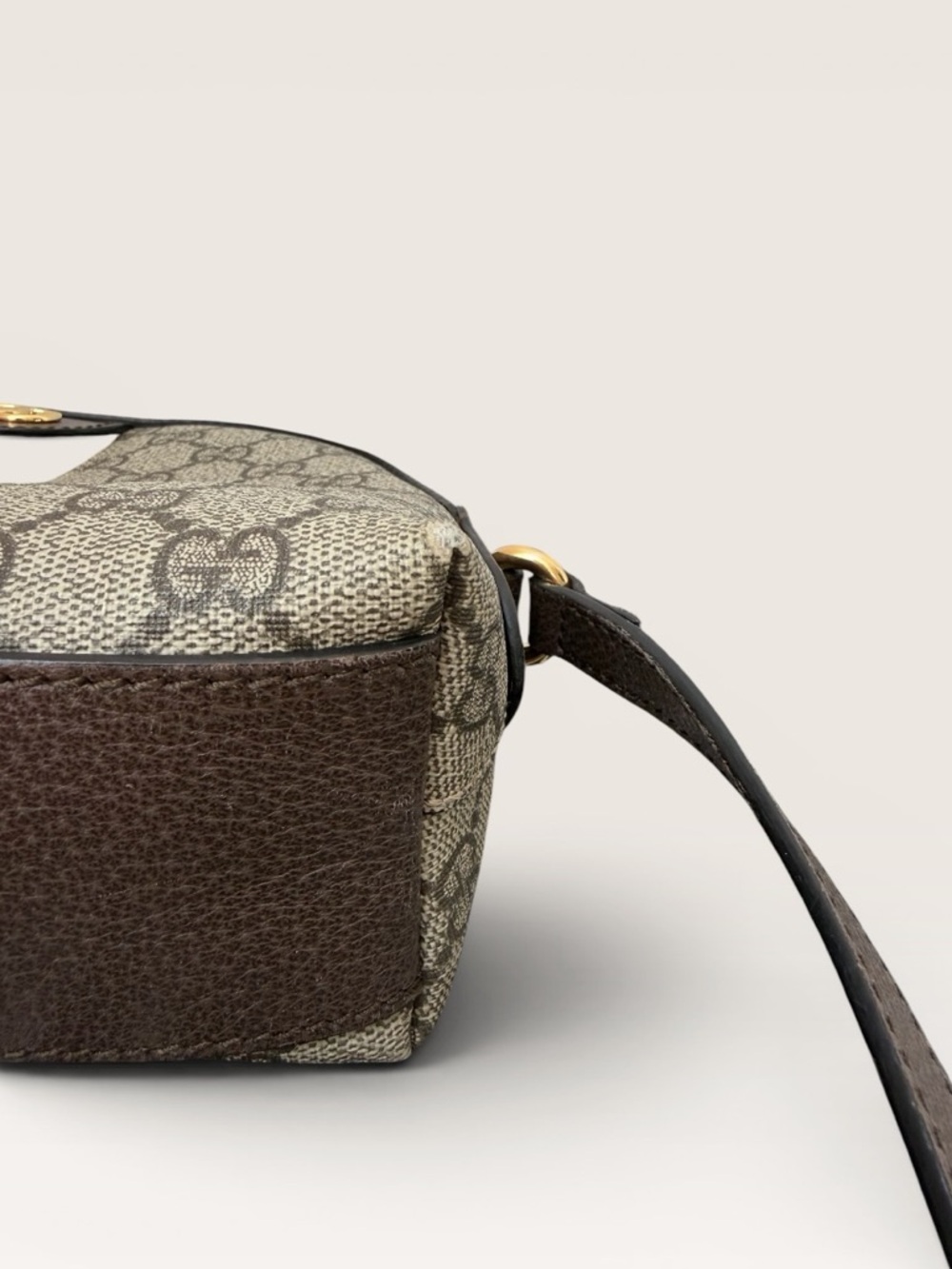 Gucci GG Supreme Canvas Crossbody Bag Web Stripe Ophidia Small Done - Picture 6 of 16